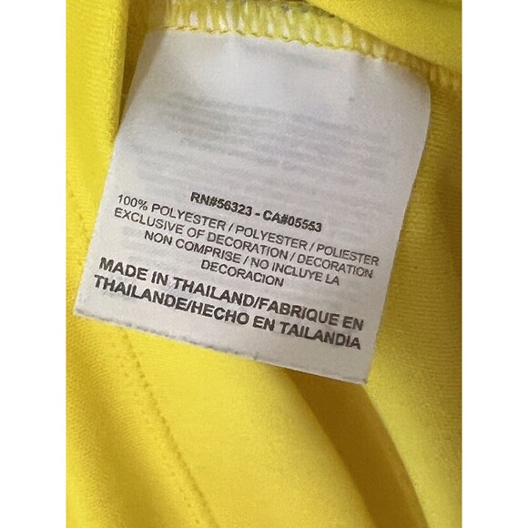 Nike Golf Dri Fit Polo XL Yellow Swoosh Logo Activewear Classic Pop Collar - Picture 13 of 14